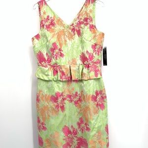 Tahari Arthur S. Levine Floral Dress NWT SIze 10